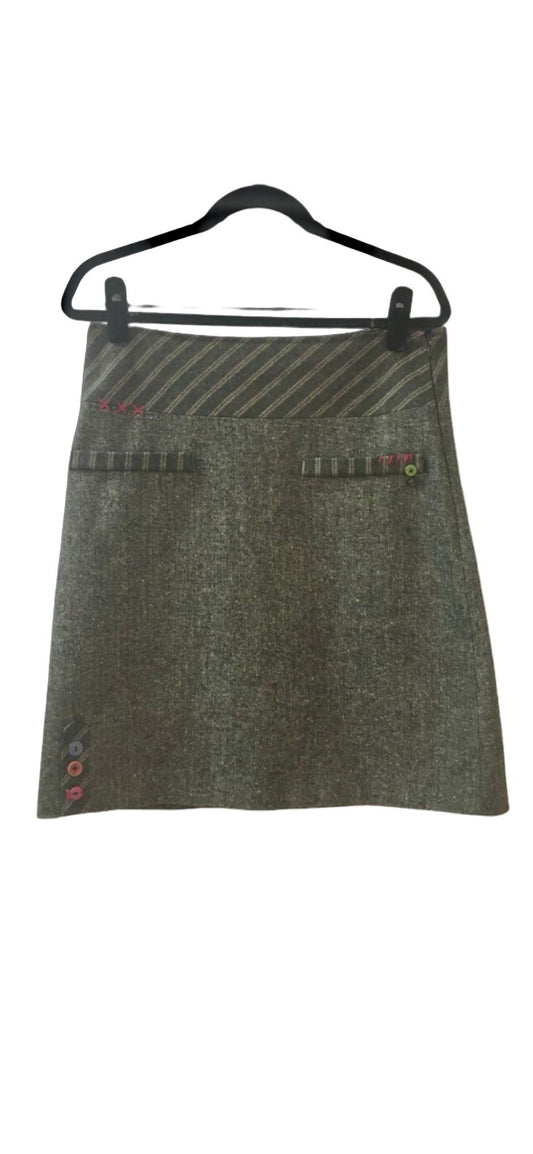 Joe Browns Grey Skirt - Size 10 - Preloved 