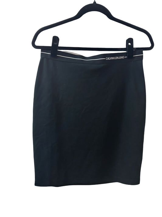 Calvin Klein Jeans Black Skirt - Size L - Preloved