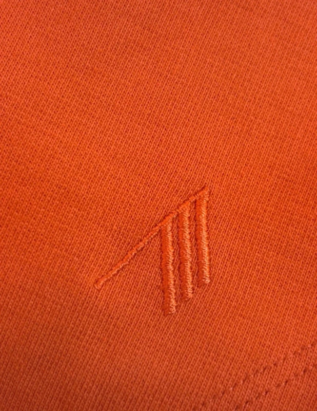 Attico Jesse Mock Neck Orange Top - Size UK 8
