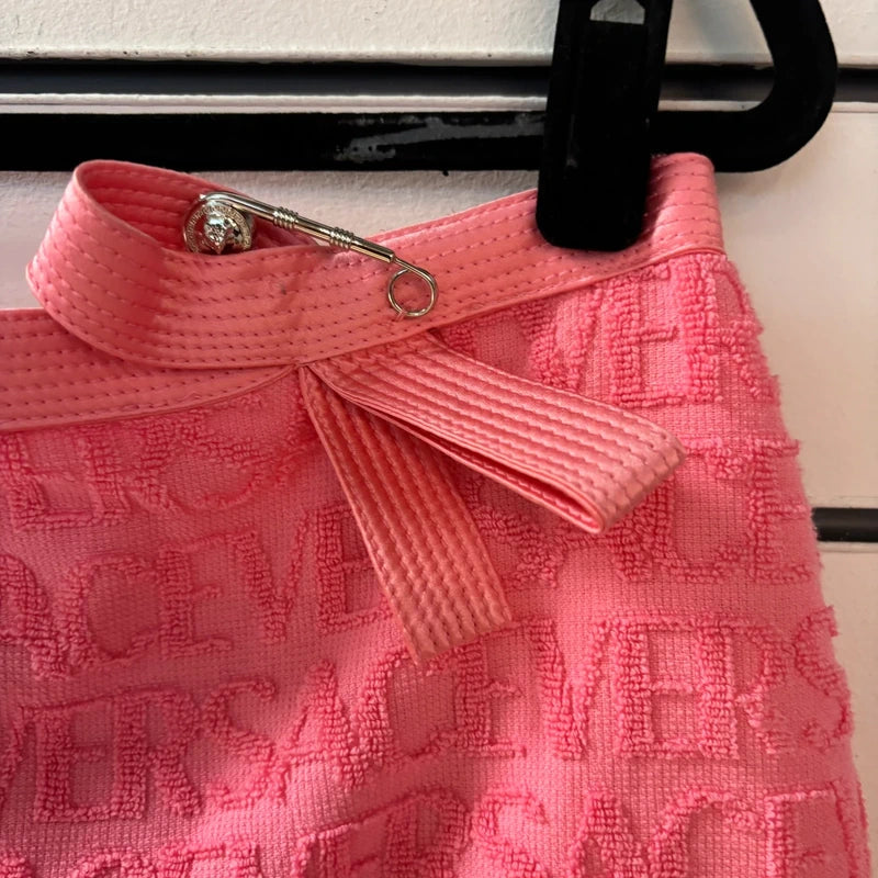 Dua Lipa Pink Versace Skirt/Top Set - 12