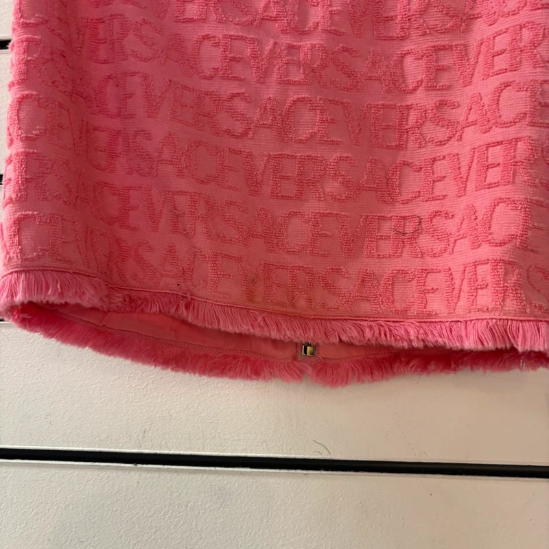 Dua Lipa Pink Versace Skirt/Top Set - 12
