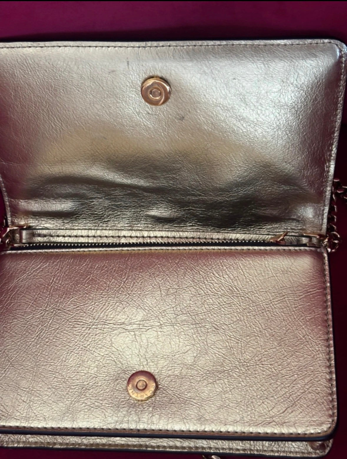 Stella McCartney Gold Flap Shoulder Bag