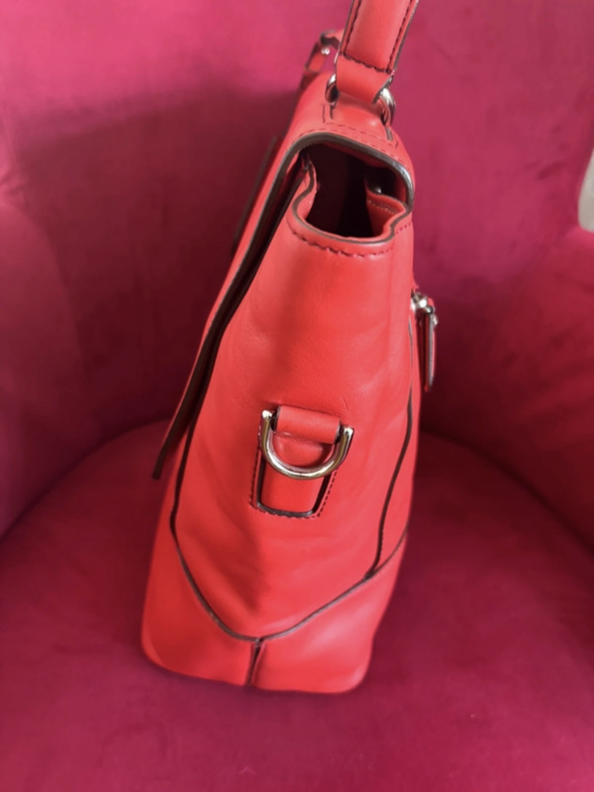 Diane Von Furstenberg Red Trapeze Bag