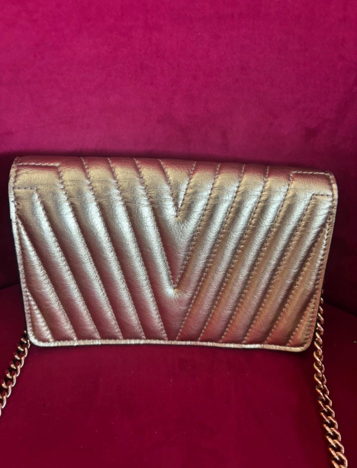 Stella McCartney Gold Flap Shoulder Bag