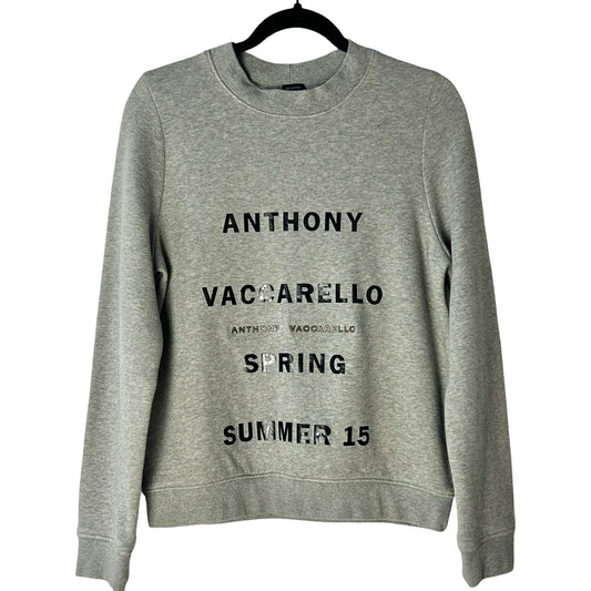 Anthony Vaccarello Grey Sweatshirt - Size UK 8