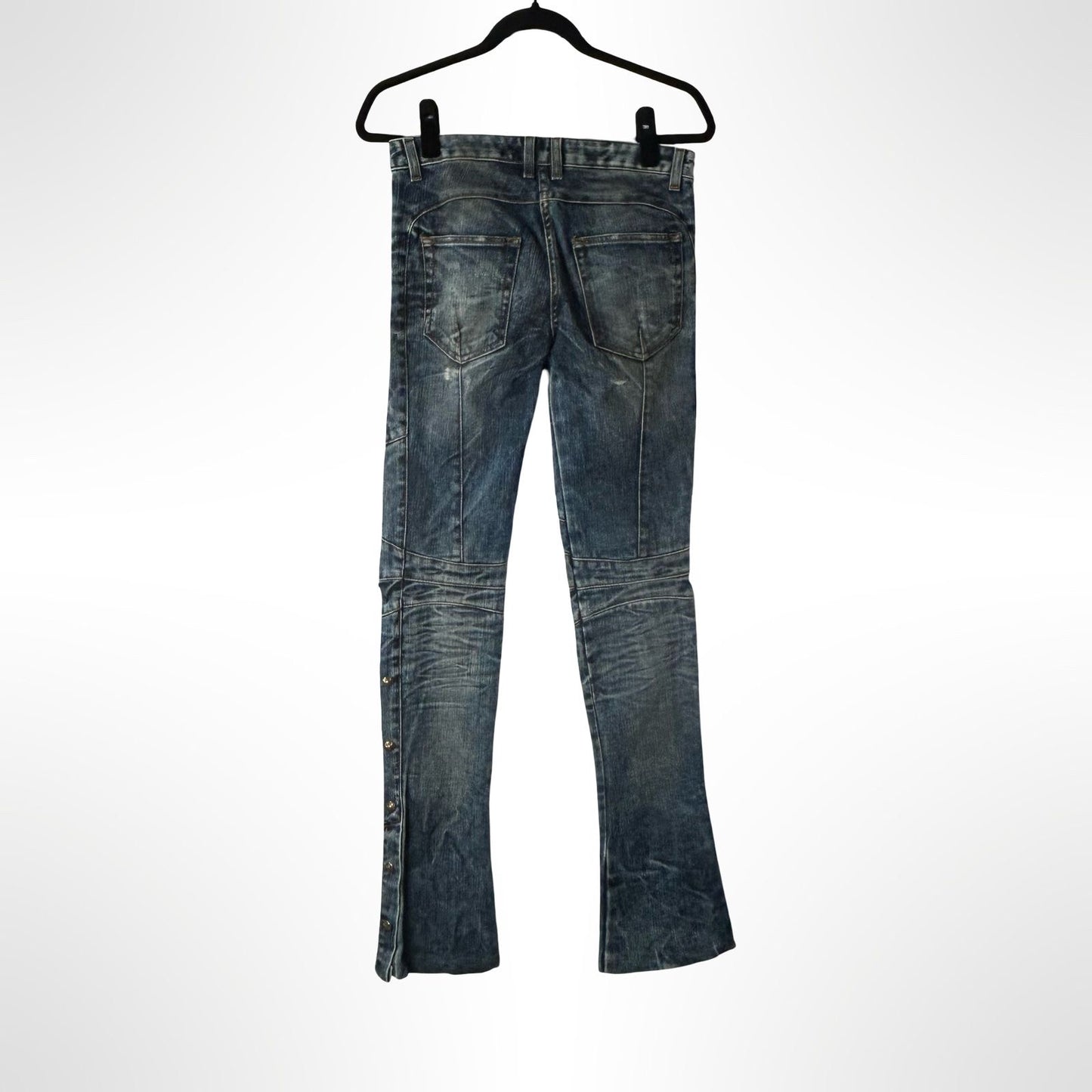 Balmain Flared Light Blue Denim - Size 8