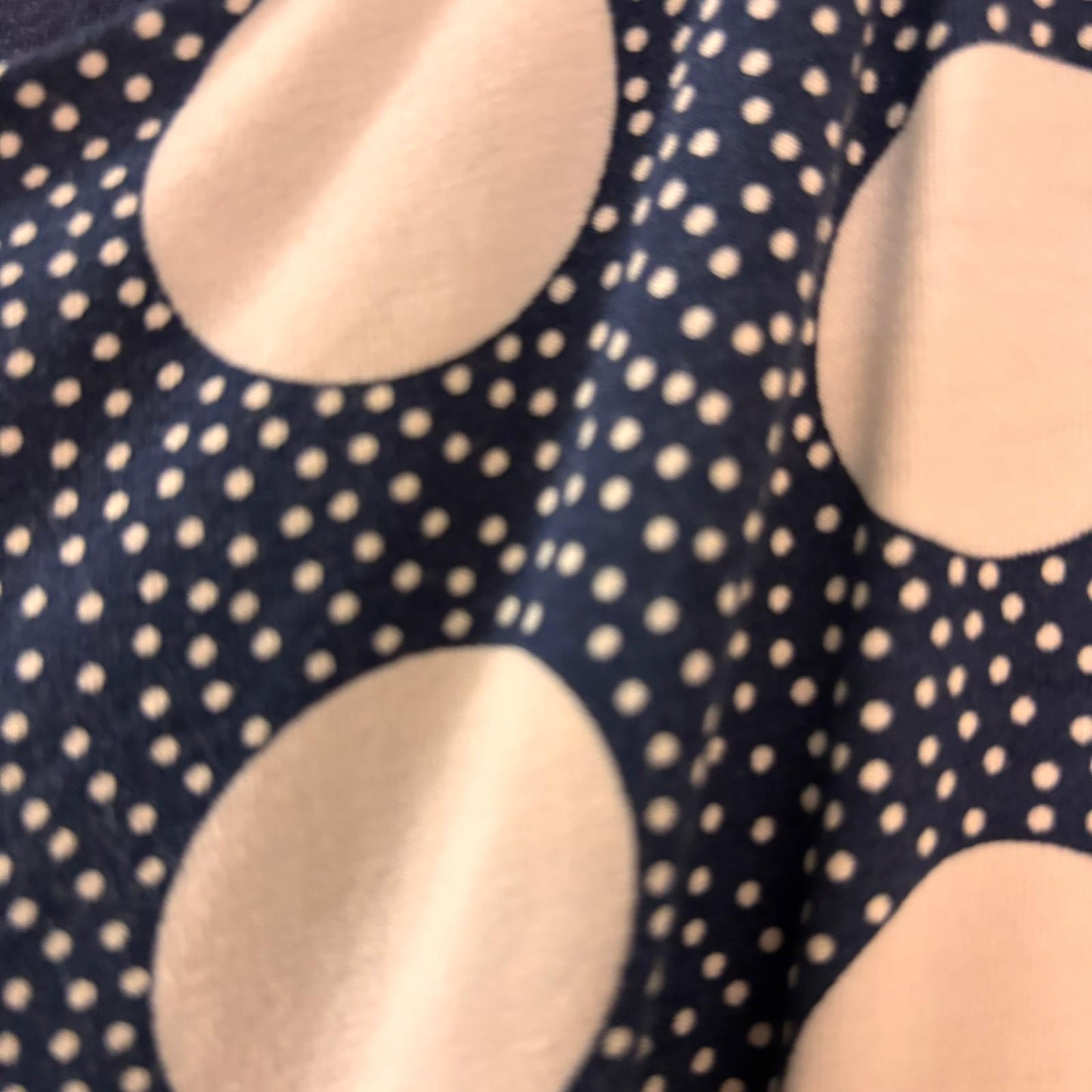 Boden Navy & White Polka Dot Dress - Size 12