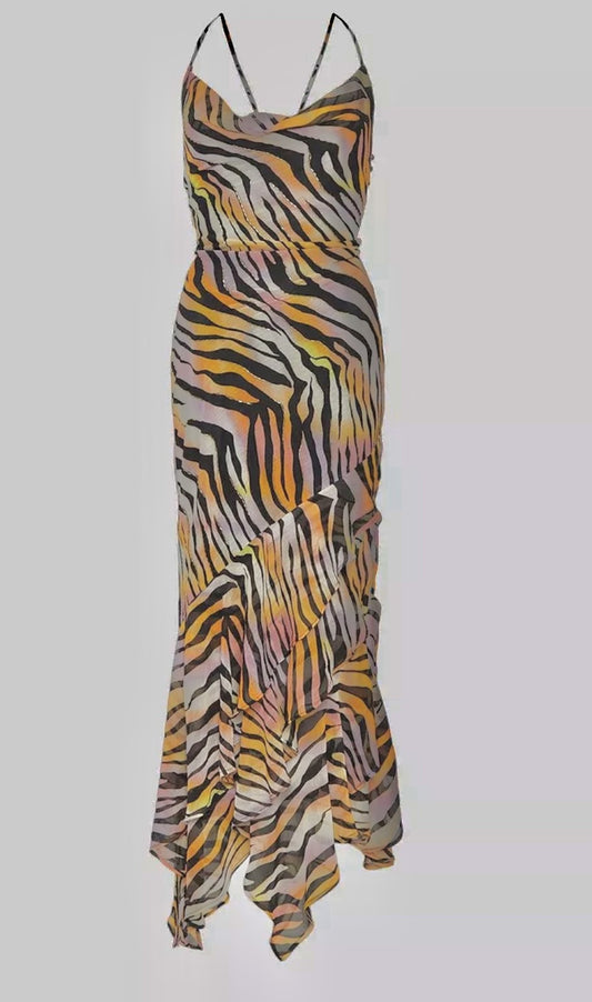 Coast Printed Strappy Maxi Dress - Size - 12 -  New tags