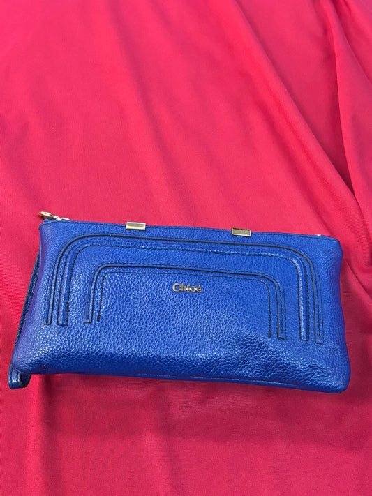 Chloe Blue Clutch