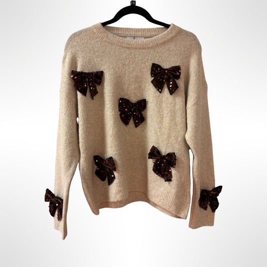 Sequin Bow Applique Jumper - New