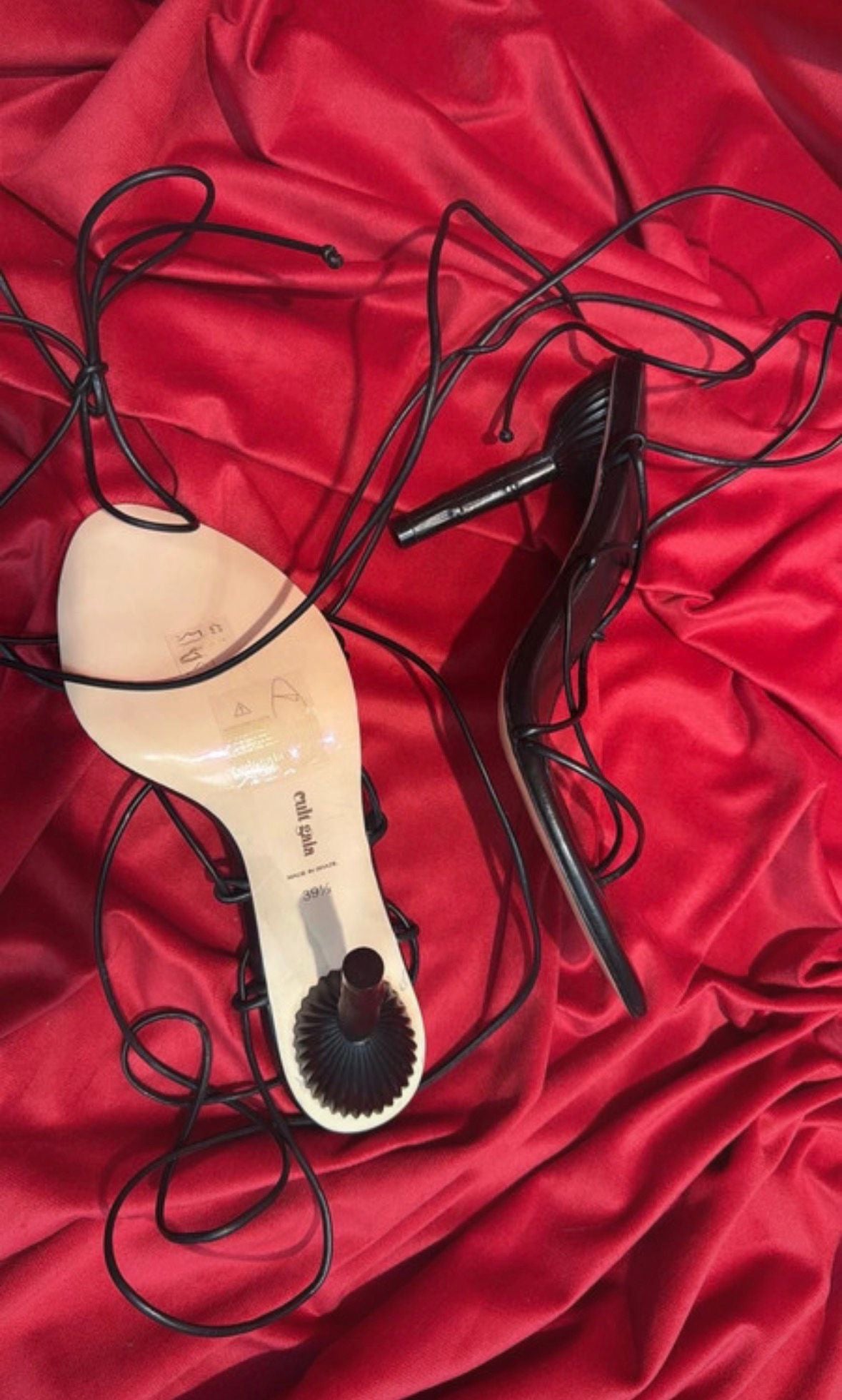 Cult Gaia Soleil Leather Strap Sandals - New - Size 39.5