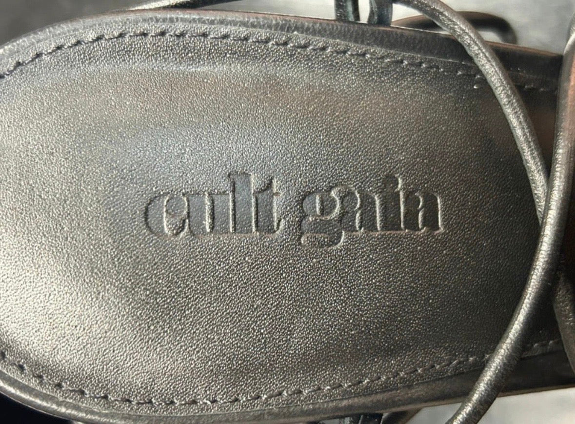 Cult Gaia Soleil Leather Strap Sandals - New - Size 39.5