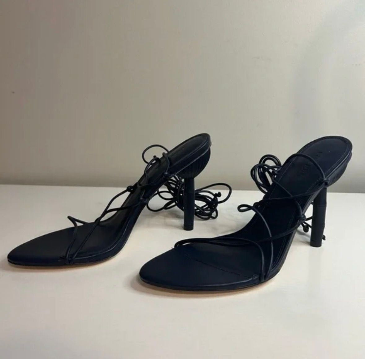 Cult Gaia Soleil Leather Strap Sandals - New - Size 39.5