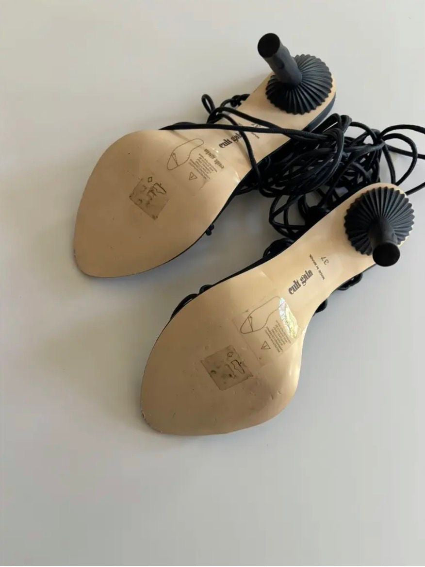 Cult Gaia Soleil Leather Strap Sandals - New - Size 39.5