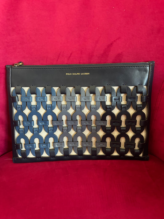 Polo Ralph Lauren Leather Clutch Pouch Bag -New With Tags