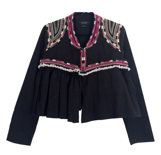 Isabel Marant Sabriel Cotton Jacket - Size EU 38 - UK 8
