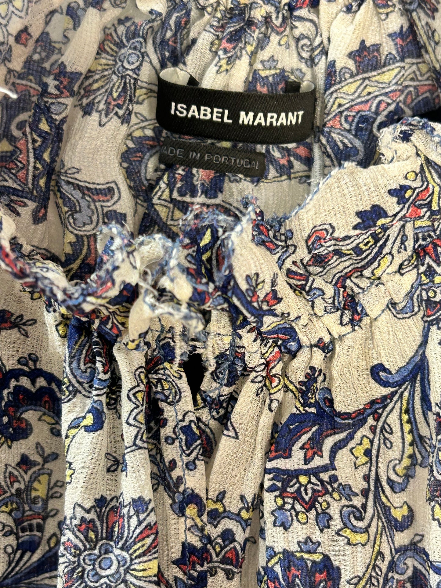 Isabel Marant Floral Paisley Ruffled Top & Skirt - Size UK 8