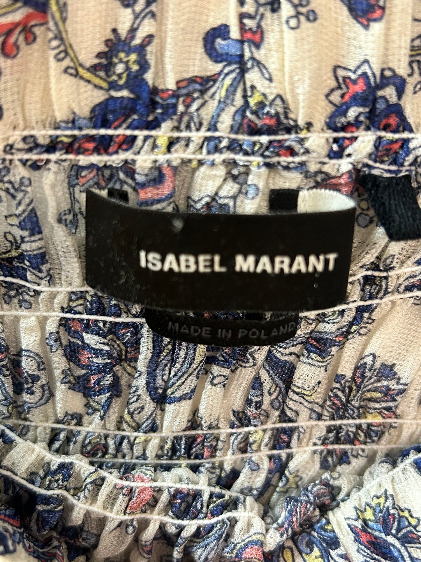 Isabel Marant Floral Paisley Ruffled Top & Skirt - Size UK 8