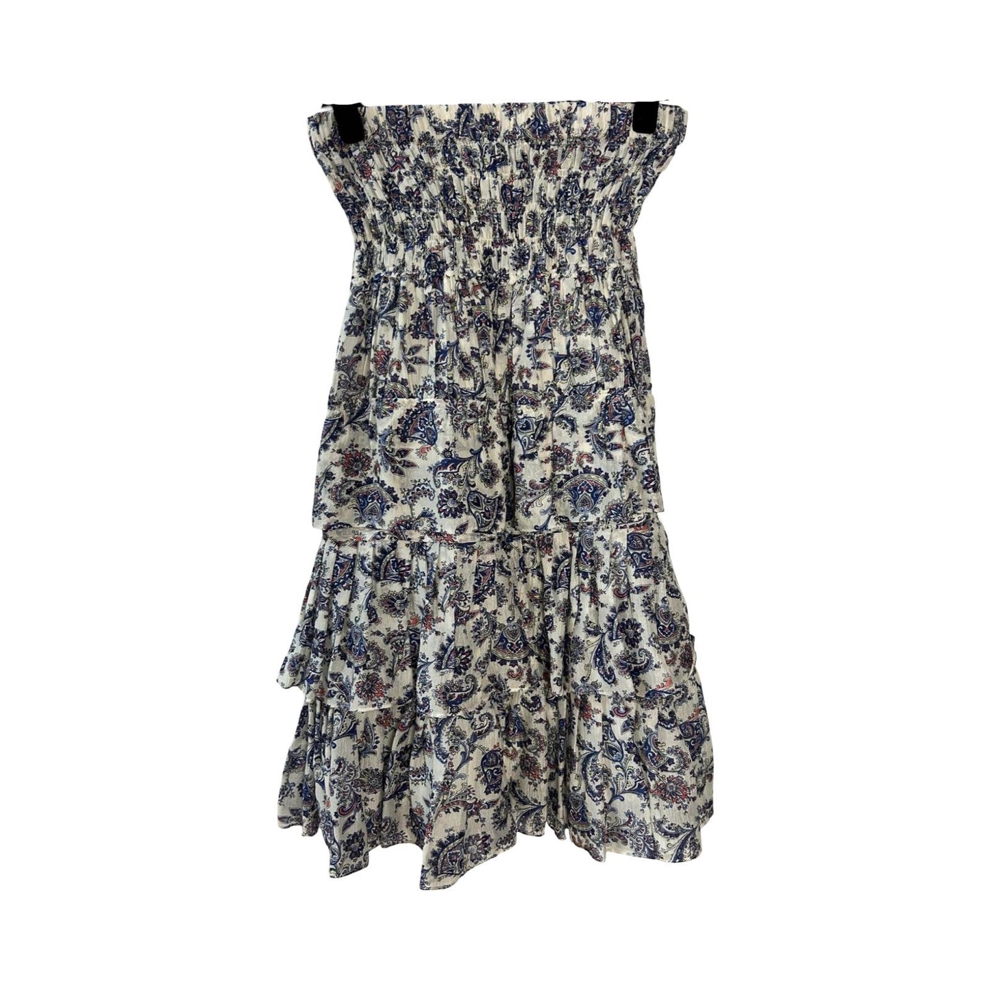 Isabel Marant Floral Paisley Ruffled Top & Skirt - Size UK 8