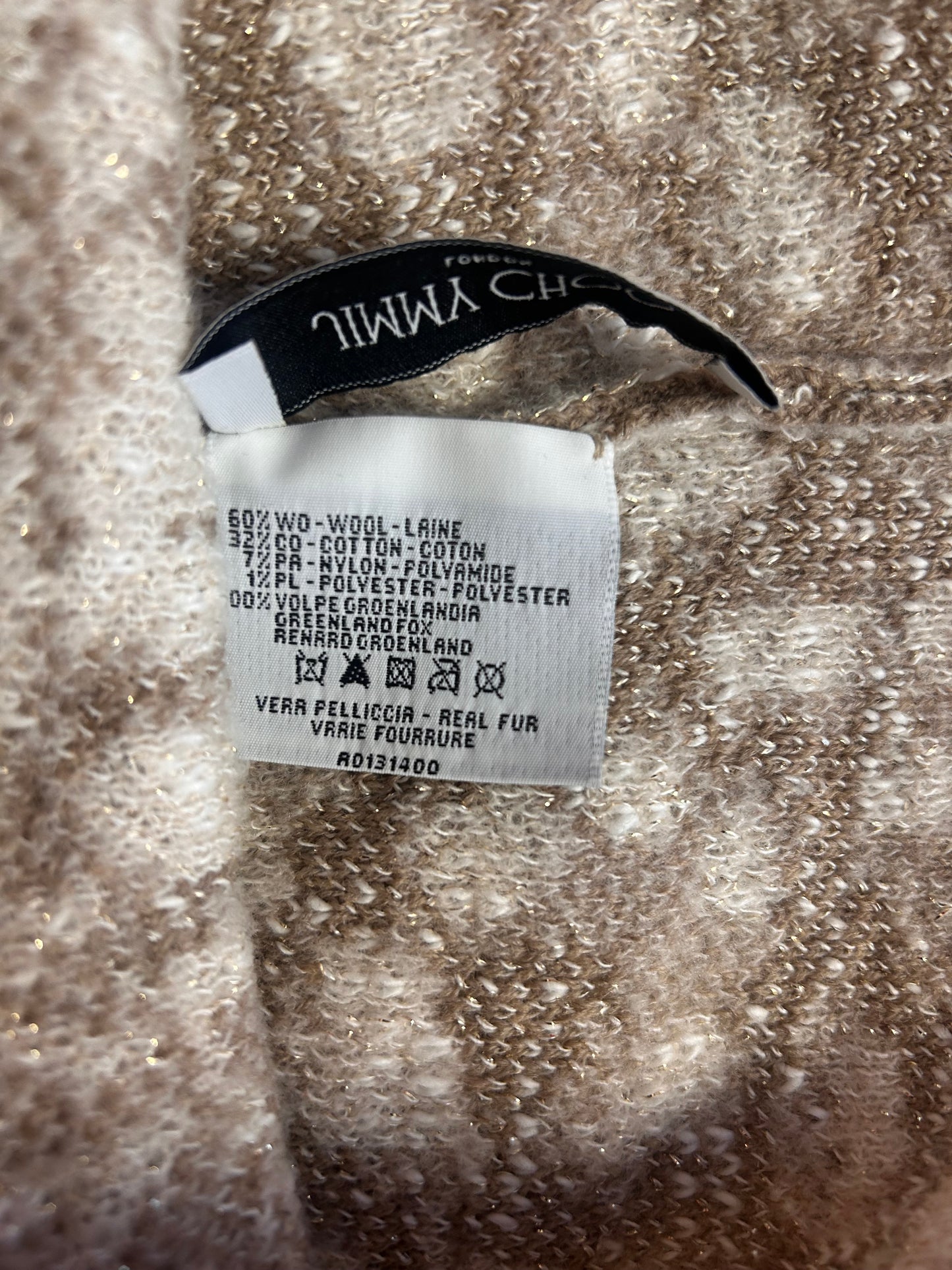 Jimmy Choo Leopard Print Hat & Scarf