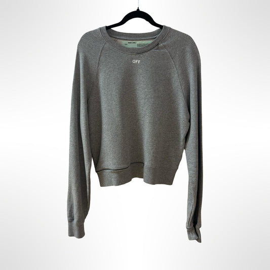 Off White Main Label Grey Sweatshirt - Size S