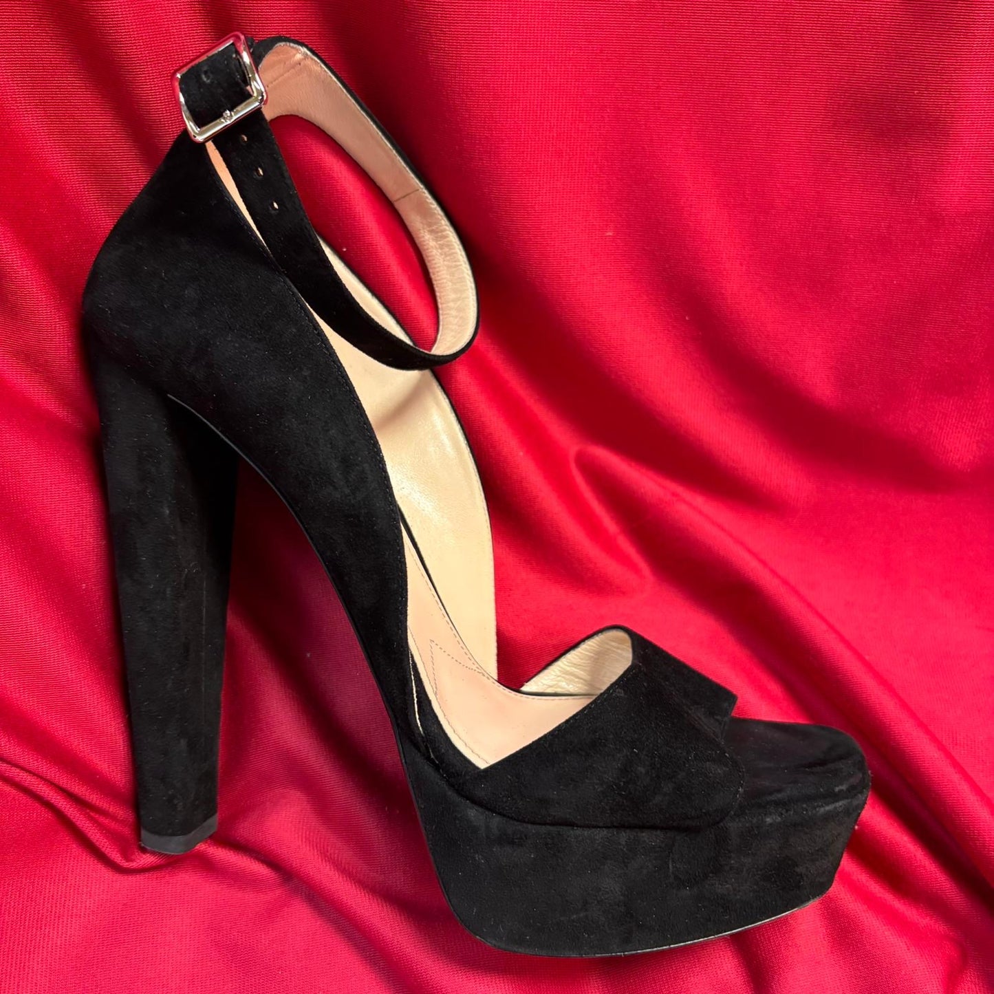 Prada Suede Platform Sandal - Size EU 41 / UK 8