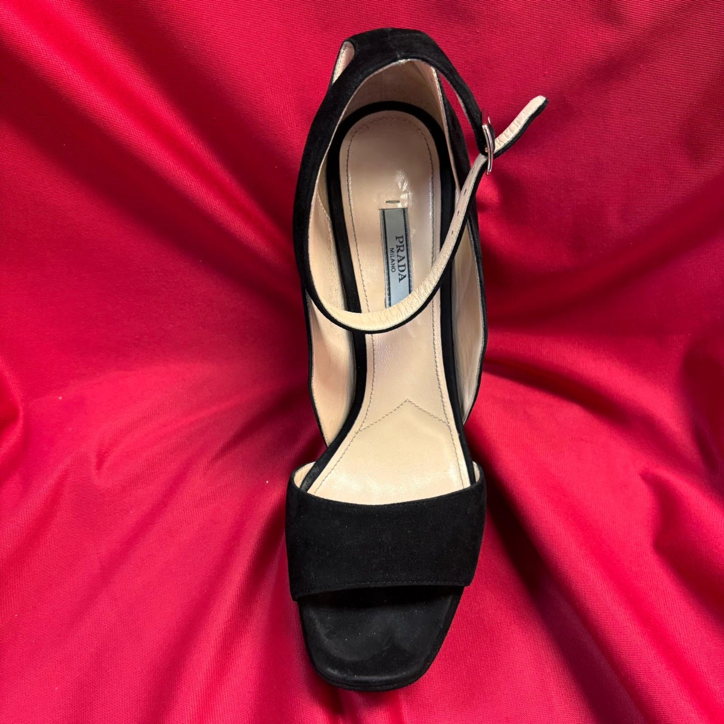 Prada Suede Platform Sandal - Size EU 41 / UK 8