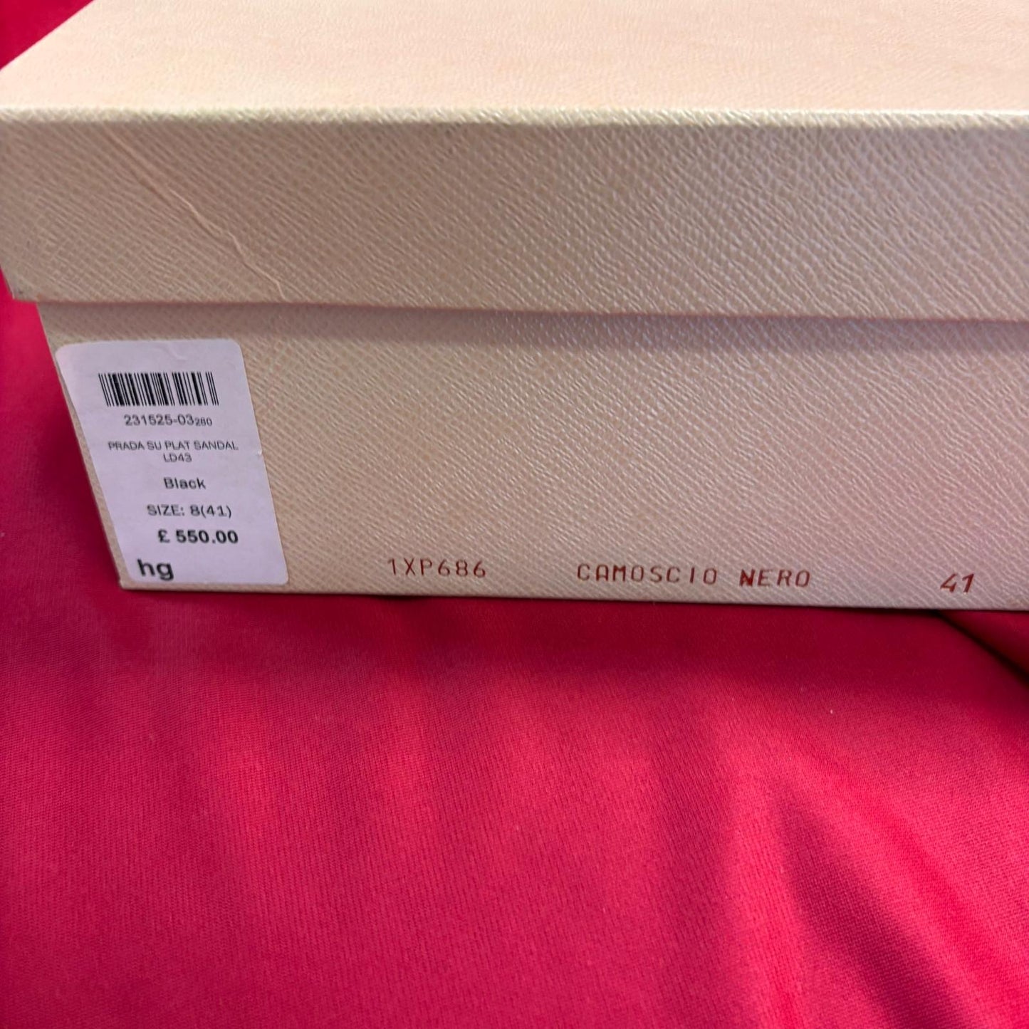 Prada Suede Platform Sandal - Size EU 41 / UK 8