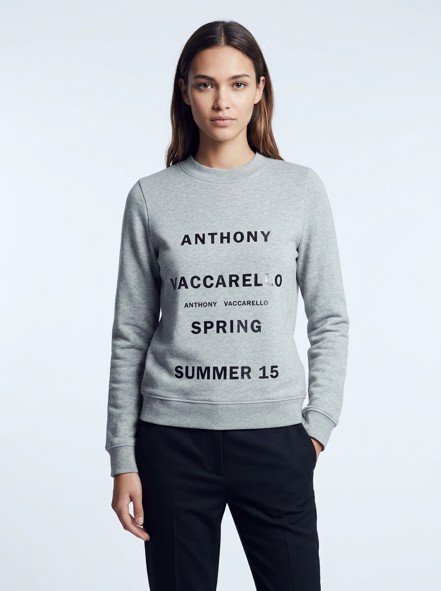 Anthony Vaccarello Grey Sweatshirt - Size UK 8