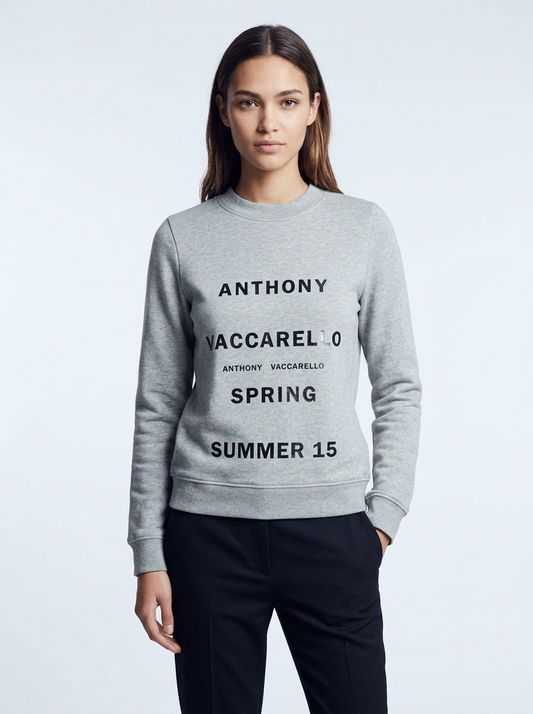 Anthony Vaccarello Grey Sweatshirt - Size UK 8
