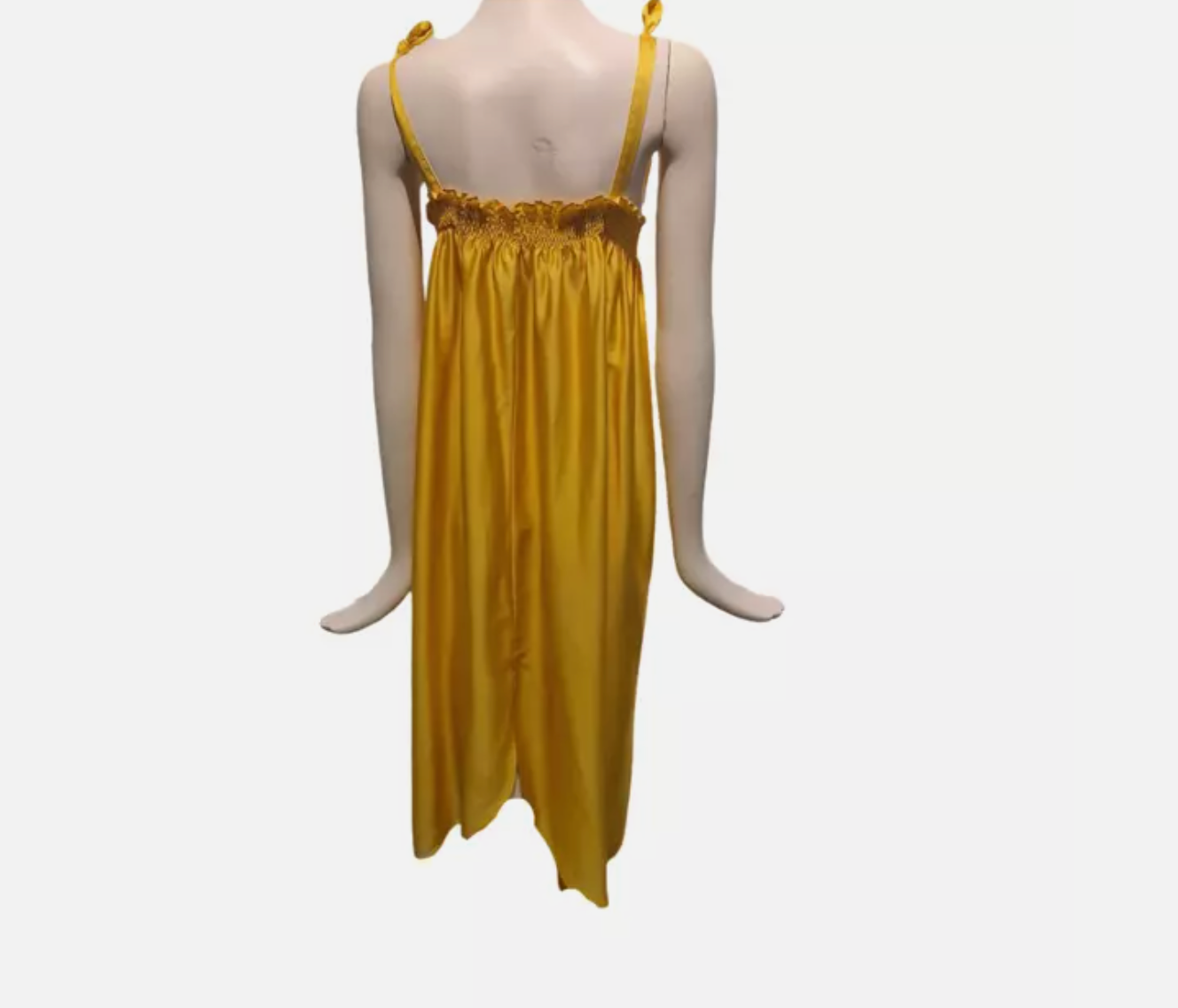 H&M Yellow Strap Dress - Size 8 - Preloved