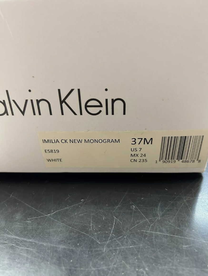 Calvin Klein Monogram Trainers - Size 4 - New