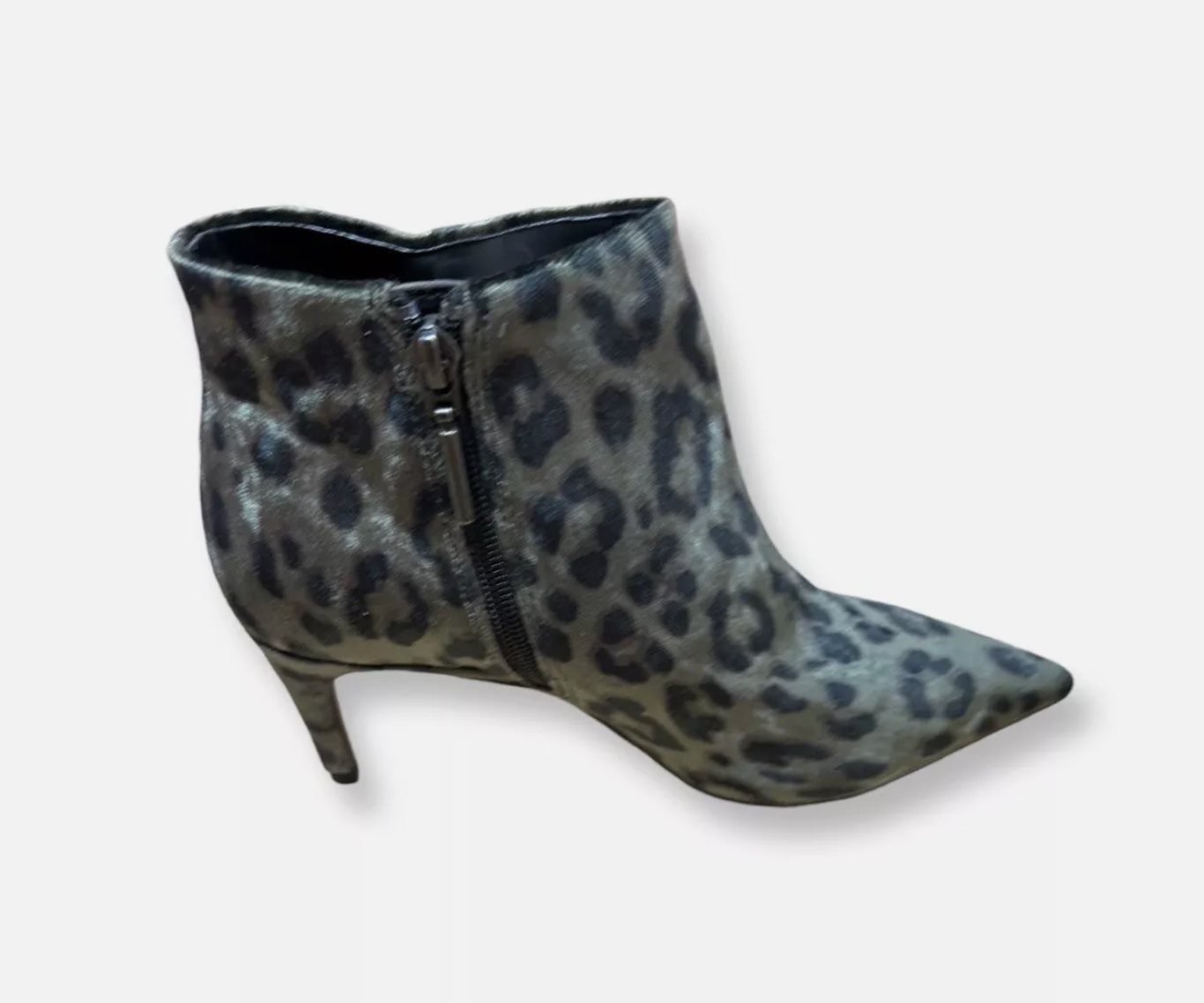 Next Leopard Print Zip Up Boot - Size 4 - New