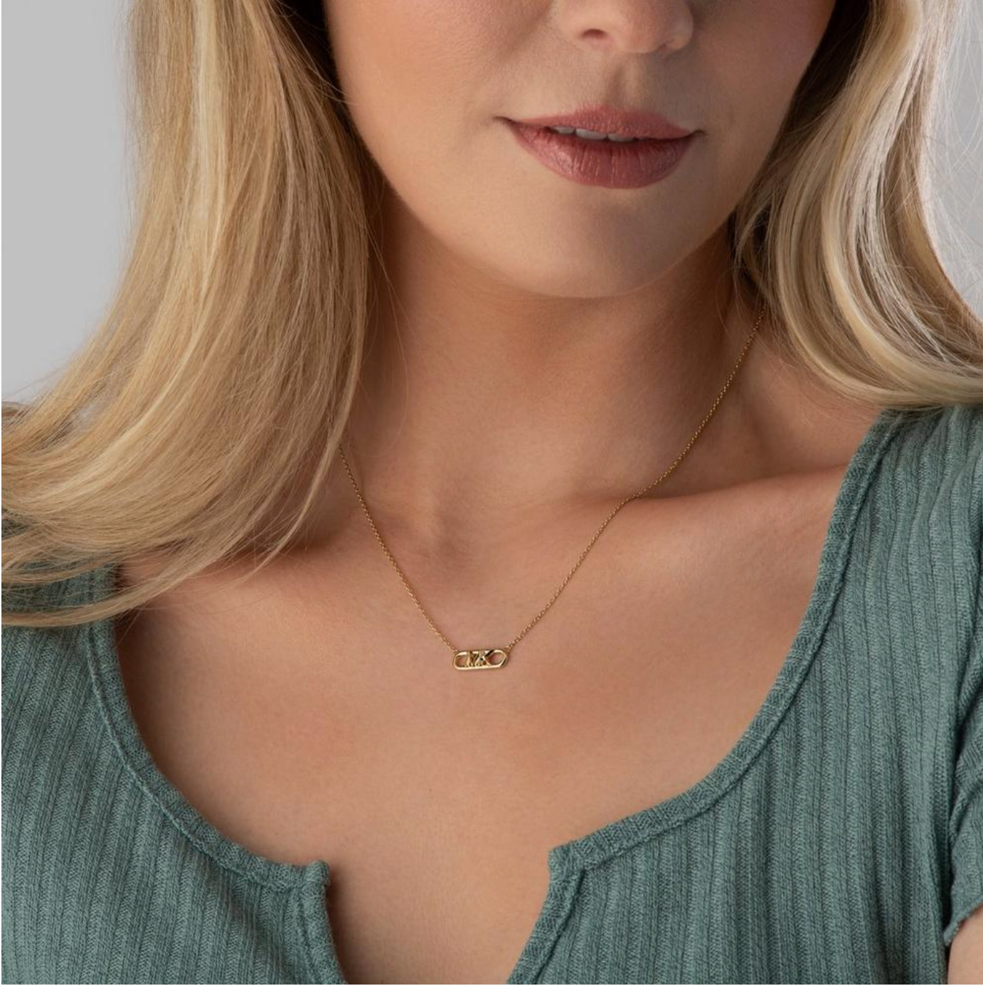Michael Kors 14ct Yellow Gold Plated Necklace - New in Box