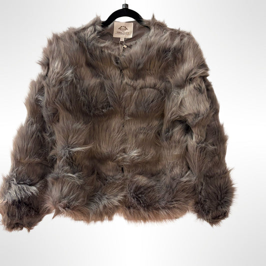 Silver Faux Fur Coat - New