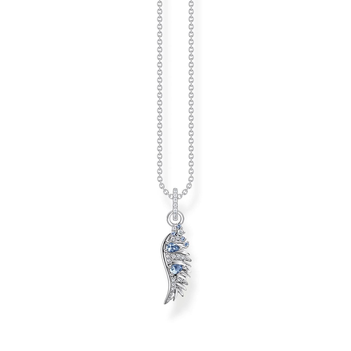 Thomas Sabo Silver Cubic Zirconia Phoenix Wing Necklace - New Tags-Box