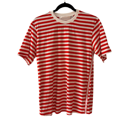 Victoria Beckham Red and white Stripe T Shirt - Size XS