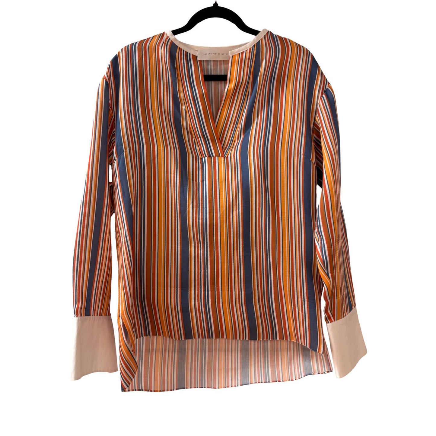Victoria Beckham Striped Shirt & Shorts - Size UK 8