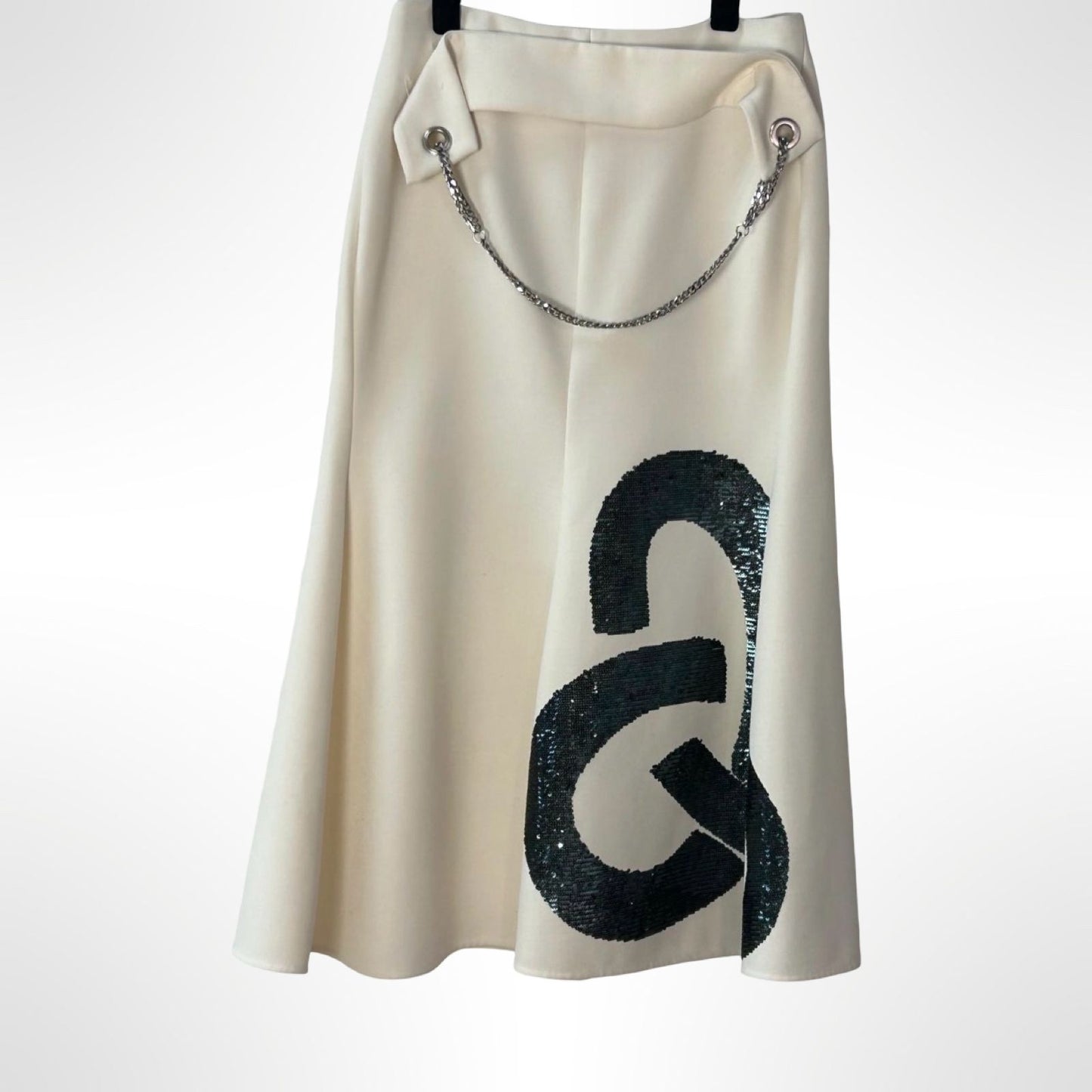 Victoria Beckham Cream Blouse - Size UK 8 / Skirt - Size UK 10