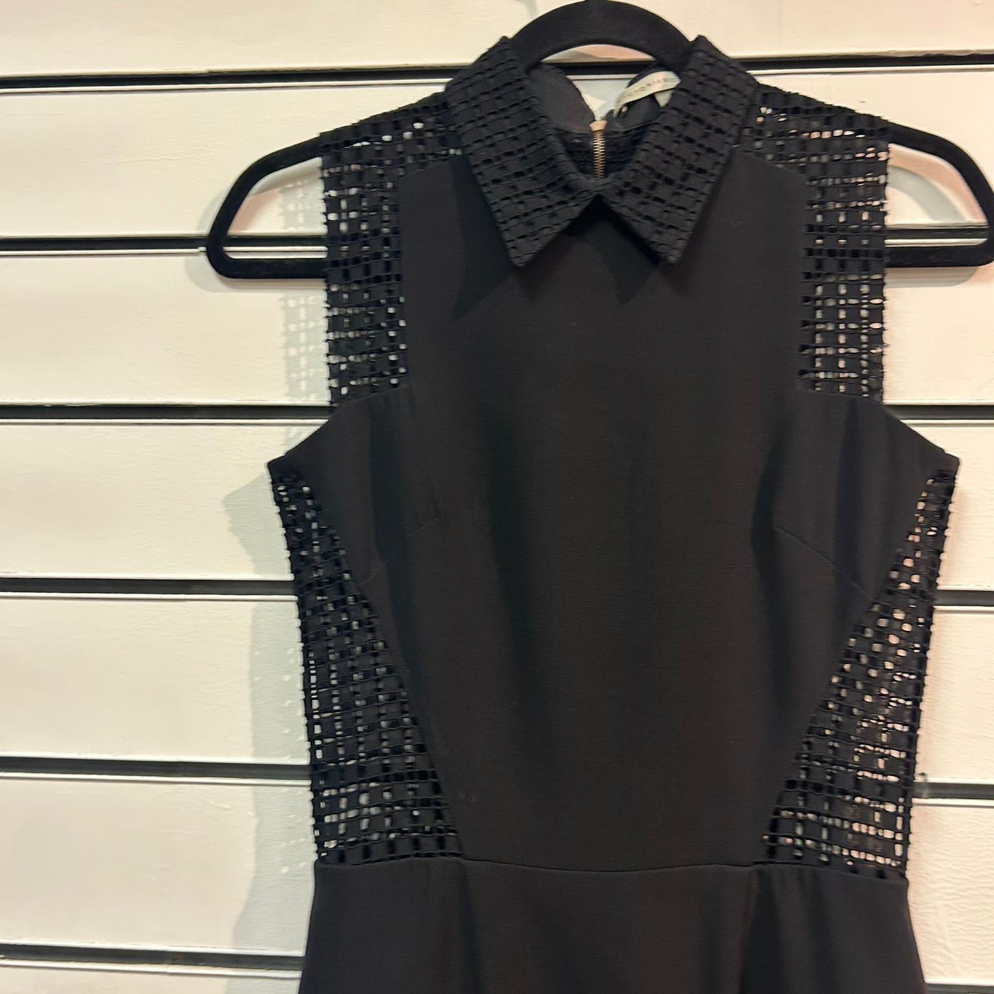 Victoria Beckham Black Sleeveless Midi Dress - Size 8