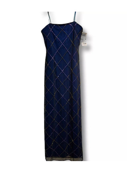 Adrianna Papell Blue Sequin Dress - Size -10 - New tags