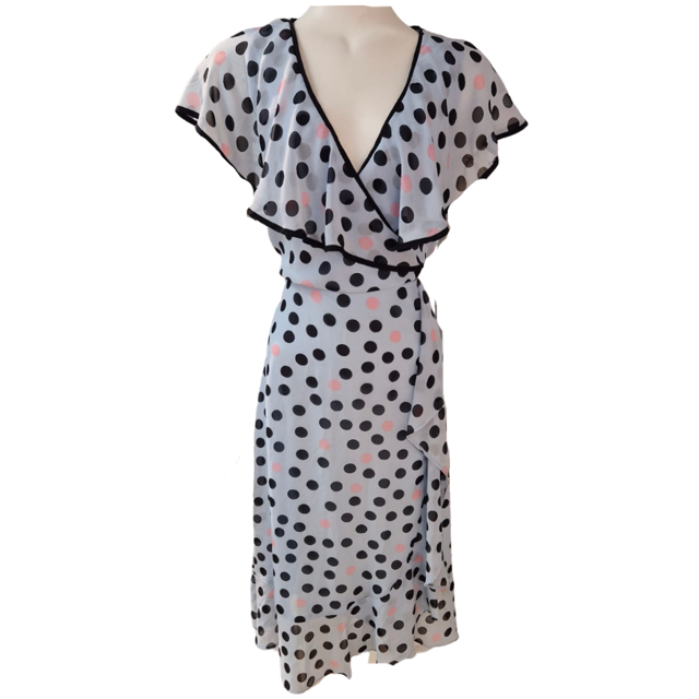 Billie & Blossom by Dorothy Perkins Polka Dot Dress -Size -14 -Preloved