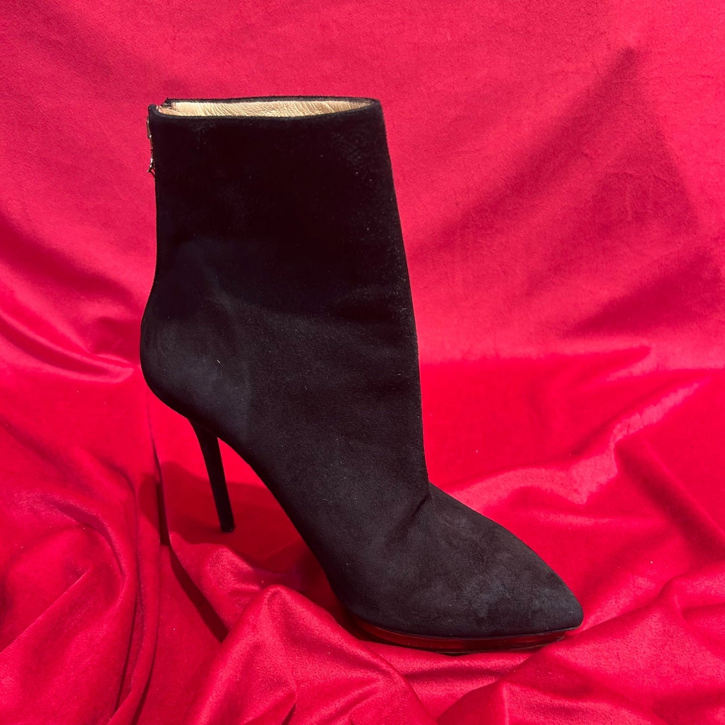 Charlotte Olympia Leather Ankle Boots - Size UK 6 - Preloved