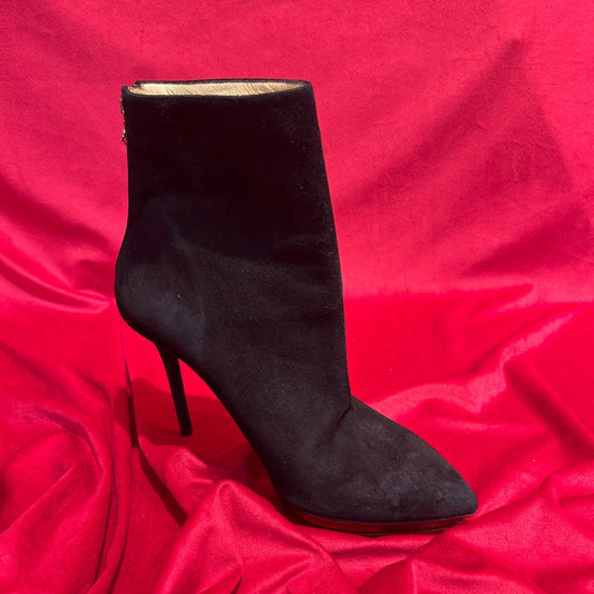 Charlotte Olympia Leather Ankle Boots - Size UK 6 - Preloved