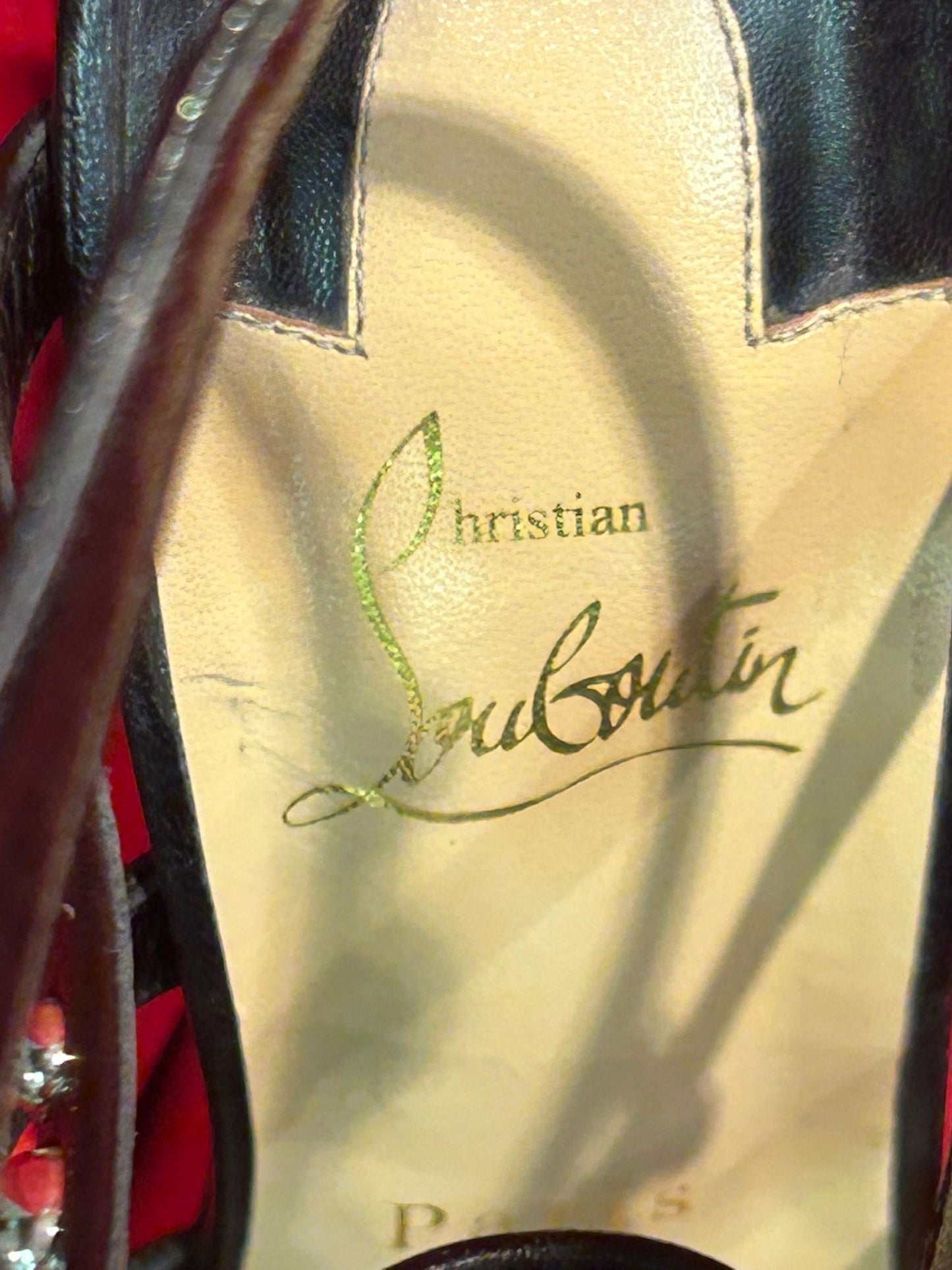 Christian Louboutin Amazoubille Kidskin Gladiator Shoe - Size UK 7 - Preloved