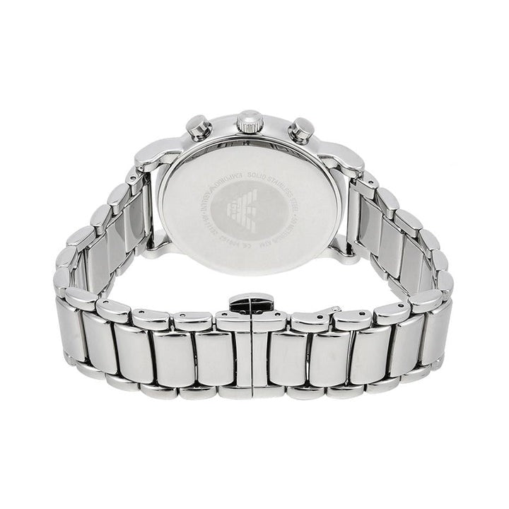 Emporio Armani AR11132 Men's Luigi Silver Chronograph Watch - New in box