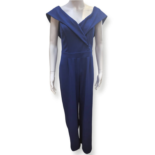 Coast Blue Sleeveless Jumpsuit - Size -12 - Preloved