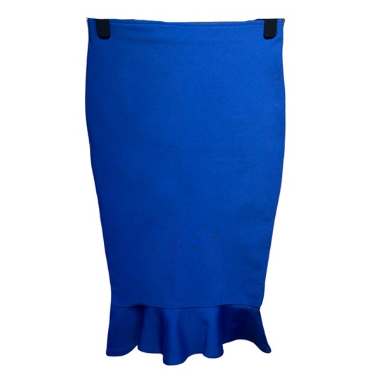 Coast Blue Flared Hem Skirt - Size - 12 - Preloved