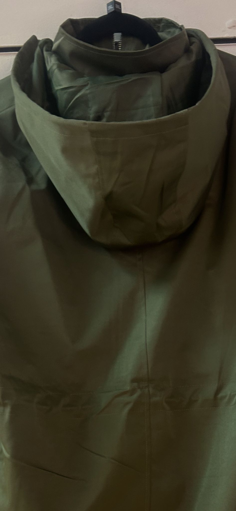 Pull String Khaki Rain Jacket - New