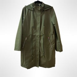Pull String Khaki Rain Jacket - New